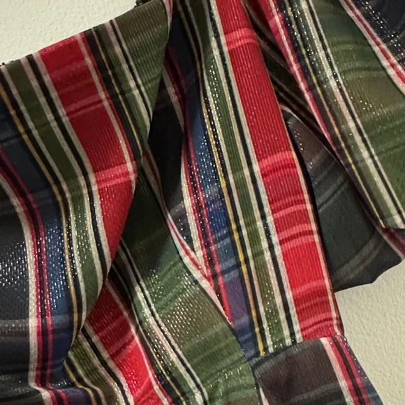 Hill House Plaid Mini Dress - Red, Green, Black - Picture 3 of 7